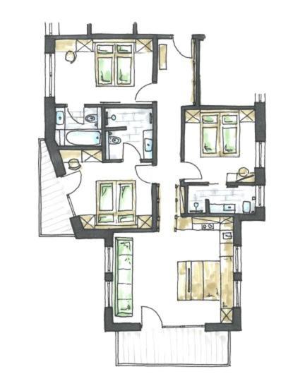 Marmotta Culm - Luxus Ski-in Ski-out Apartment